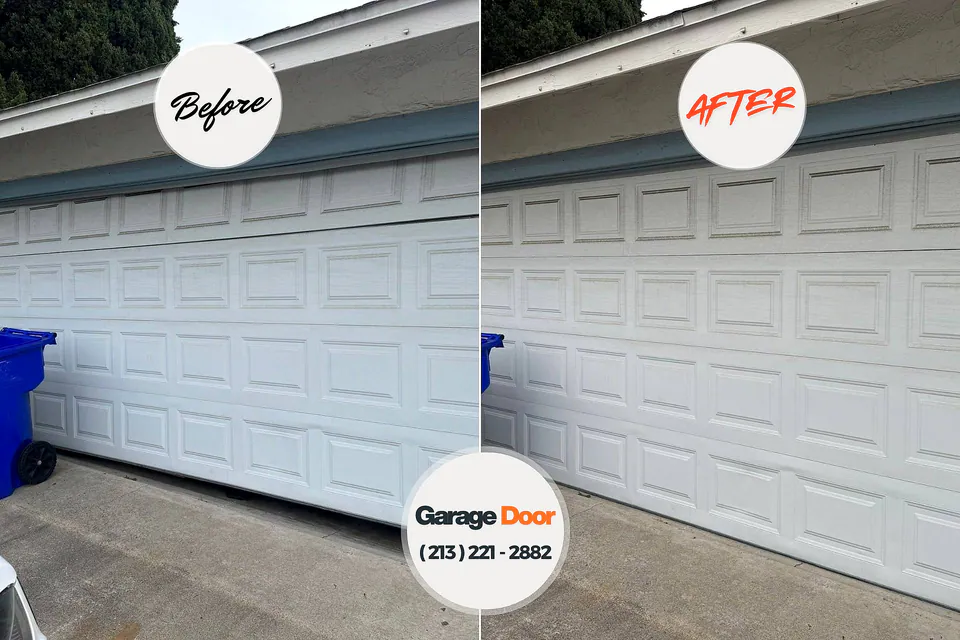 Before and after: garage door repair Pettis County